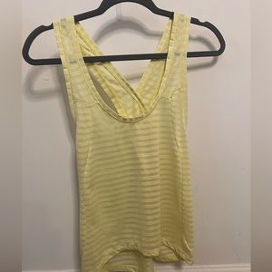 Yellow Nimbus Split Back Tank